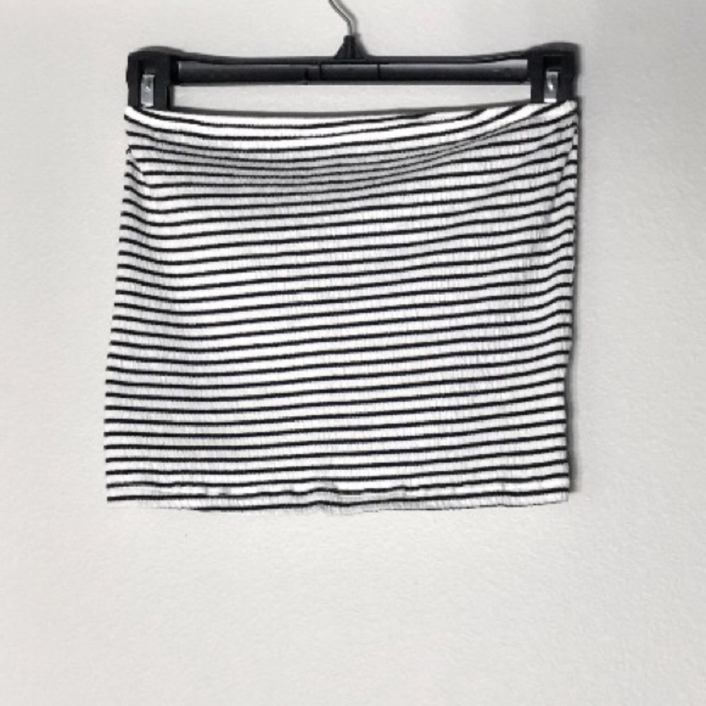Black and White stripped tube top